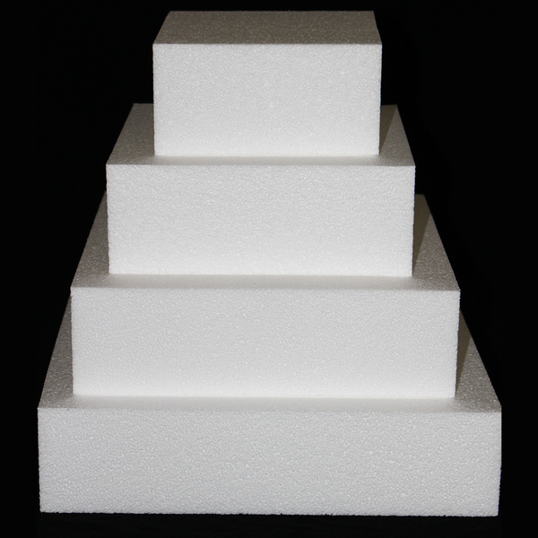 Square Cake Dummy Set of 4 Dummies from 6" to 12" by Shape Innovation, Inc.