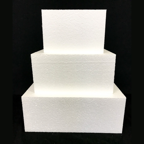 Cake Dummy Square, 6 x 6 x 4 Inches by Global Sugar Art Square Cake Dummies