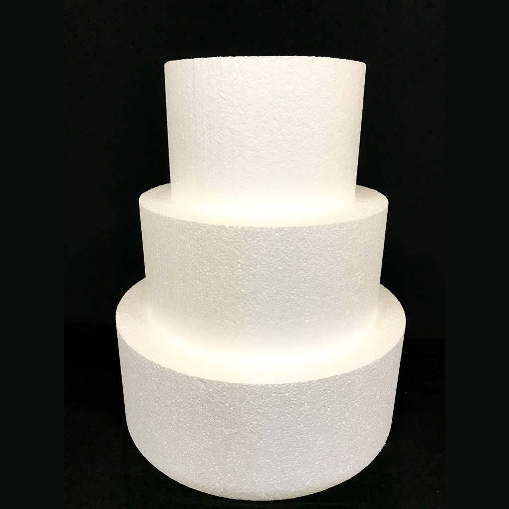 Foam Cake Dummy 4-Pack For Decorating, Display