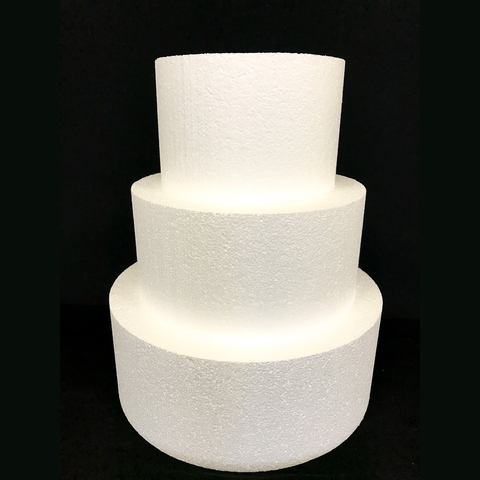 Foam 5-Tier Square Cake Dummy Set for Cake Decorating